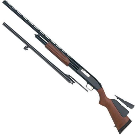 mossberg 500 combo fielddeer left hand blackwood 12 gauge 3in pump shotgun 28in24in 1477317 1